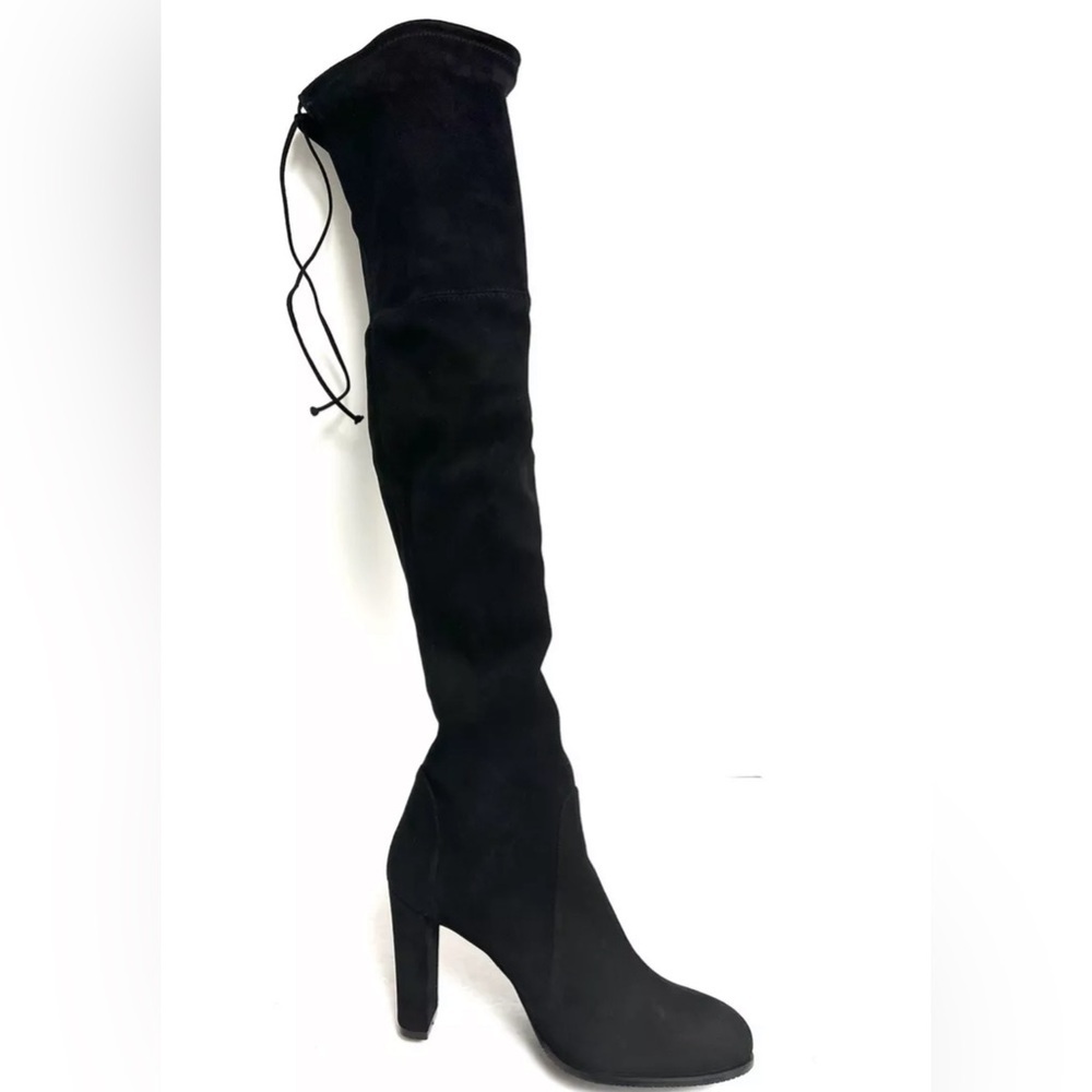 Stuart Weitzman Womens Highland Boot Black Suede 9 M(B)